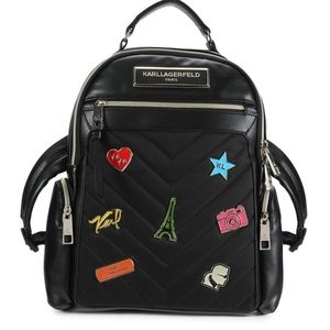 karl lagerfeld Charmed Quilted Backpack